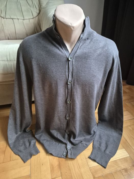 Cardigan Belmonte Premium, bumbac, lână şi elastan, Bărbaţi - L