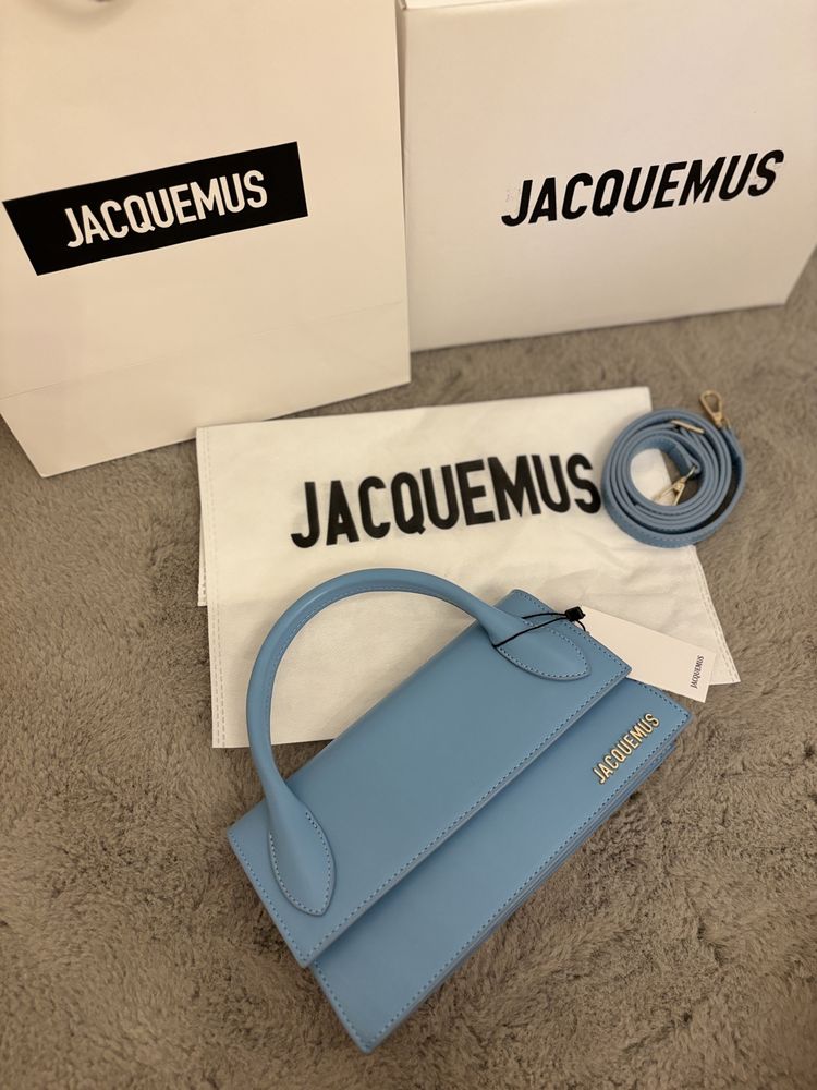 Geanta/Poseta Jacquemus Le Chiquito Long blue