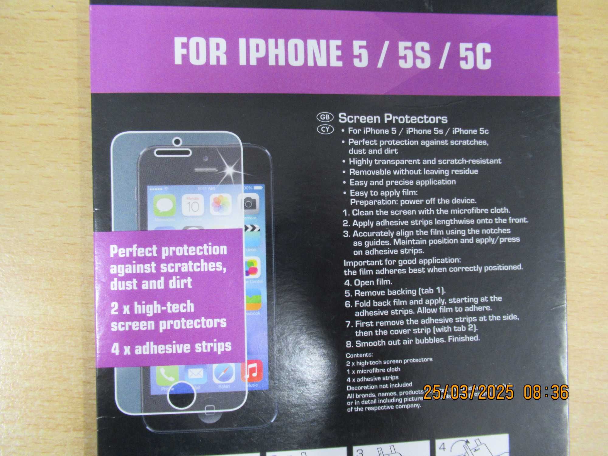 Folii de sticlă protecție ecran iPhone 5 / 5S / 5c /SE, NOi