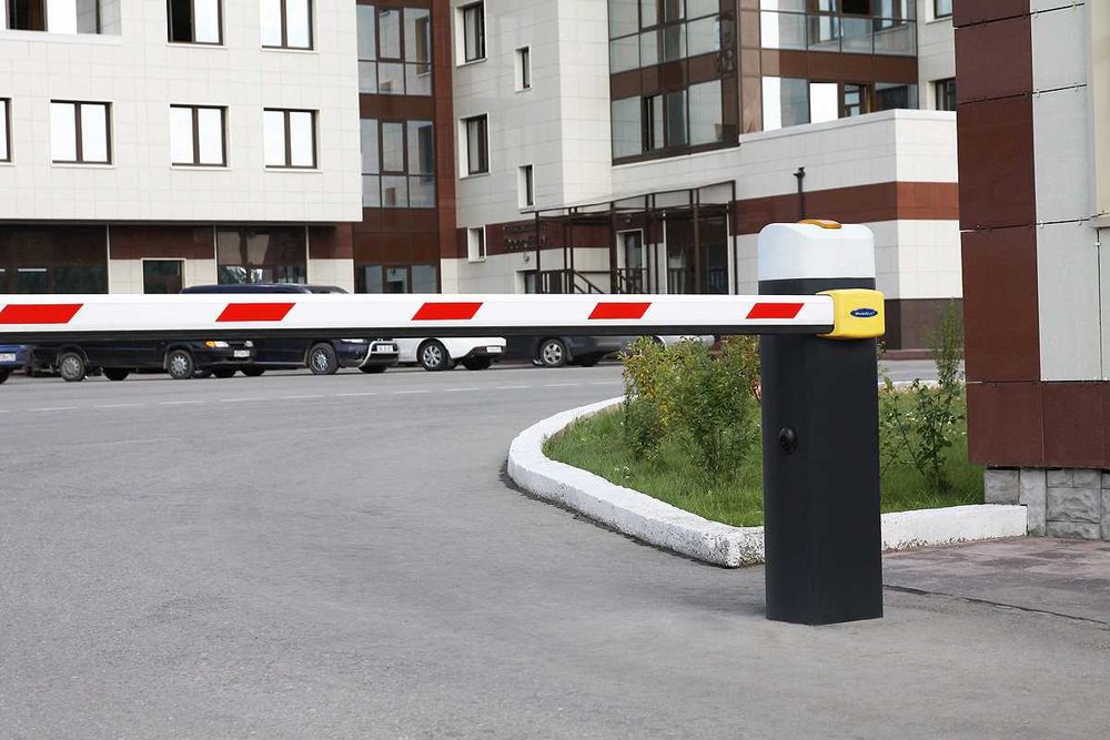 Установка шлагбаума