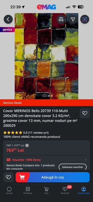 Covor 200 x 290 sufragerie