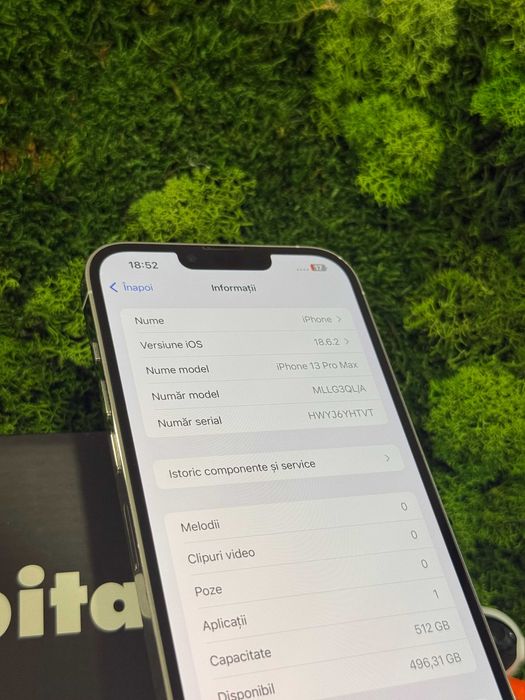 iPhone 13 Pro Max Silver 512GB 100% Baterie #5026