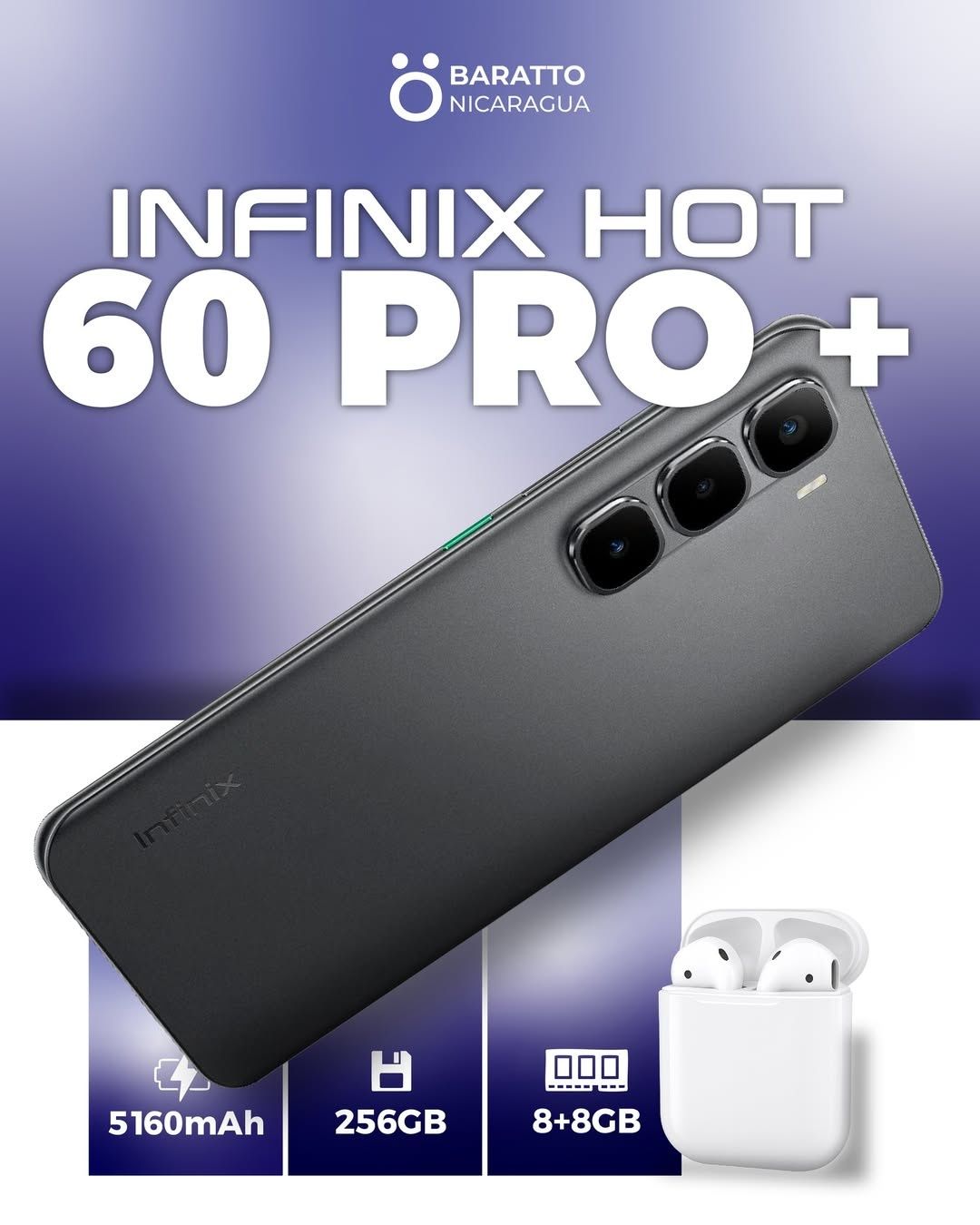 Infinix HOT 60 Pro+ New Super Skidka+Garantiya