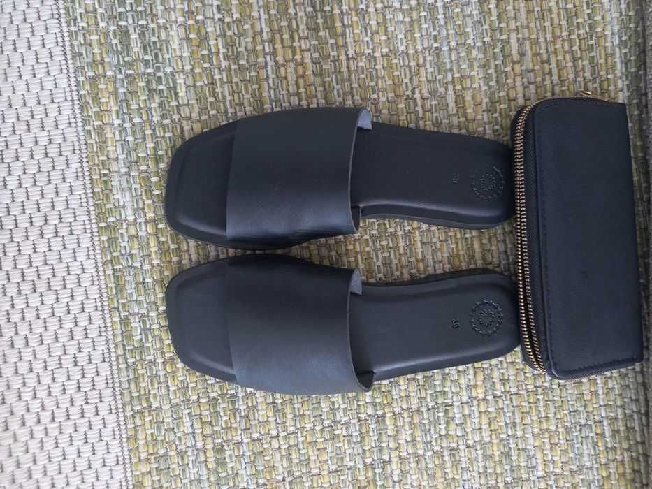 Șlapi moderni dama Reserved +portofel nou cadou