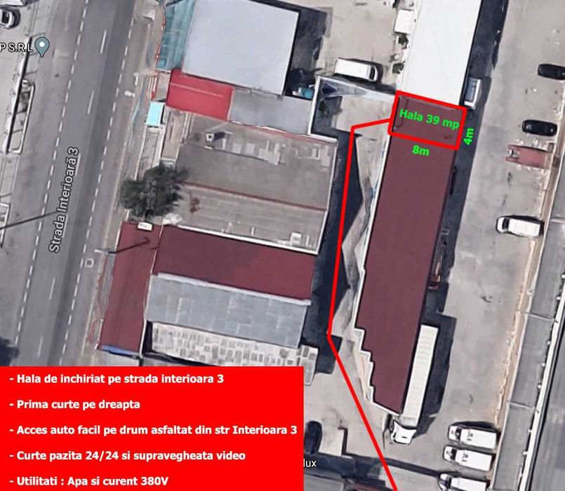 Hala / Depozit - Str Interioara 3 nr 1., ultima hala  disponibila!