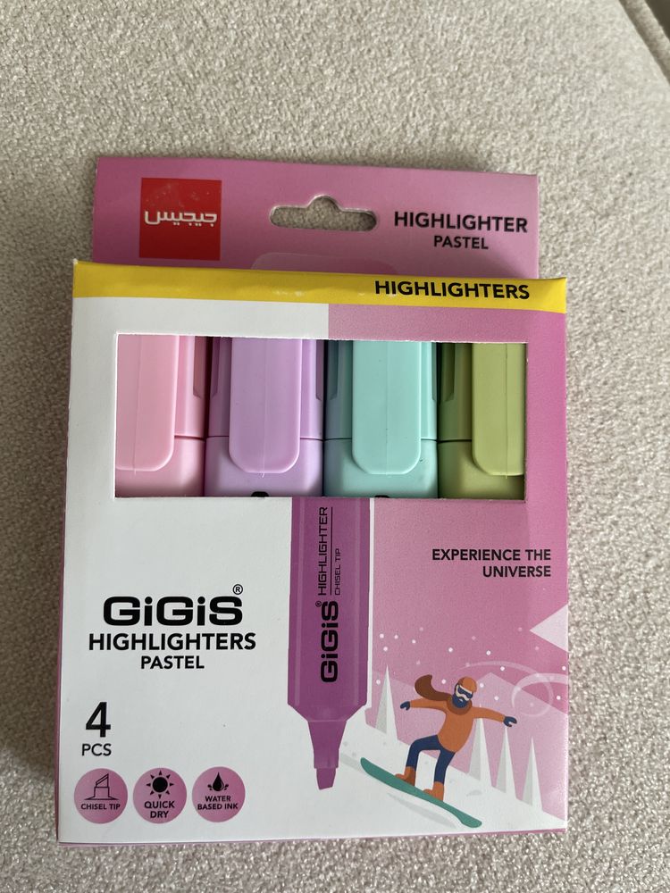 Продам маркеры для выделения текста gigis highlighter neon