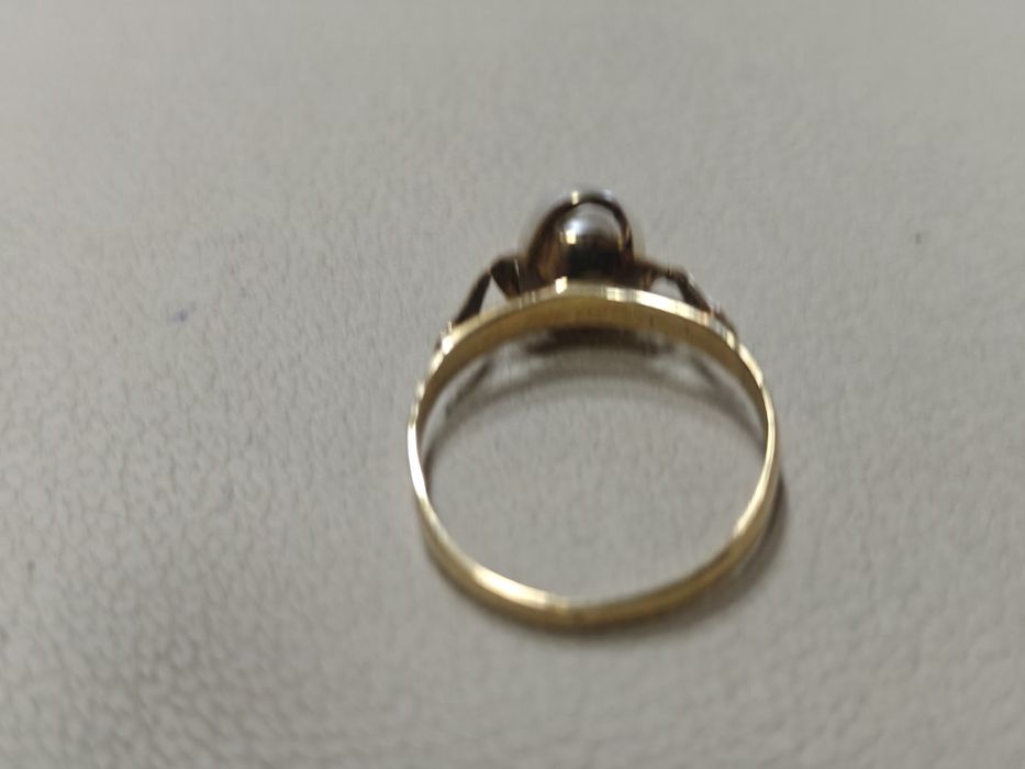 Inel cu perla aur 14k 2.50gr (r)