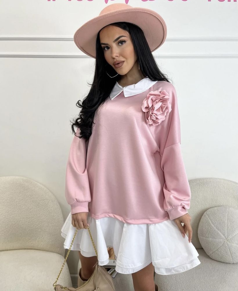 Нова рокля - LBD, цвят baby pink