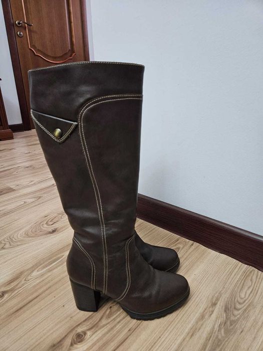 Продаю сапоги  кожаные,зимние проиводство Турция б/у