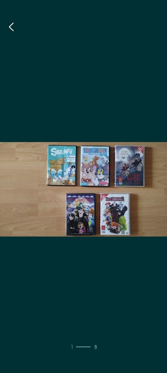 Lot 5 DVD uri pentru copii