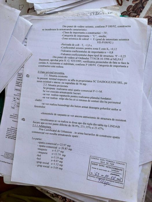 Vânzare teren Baia de Fier Centru