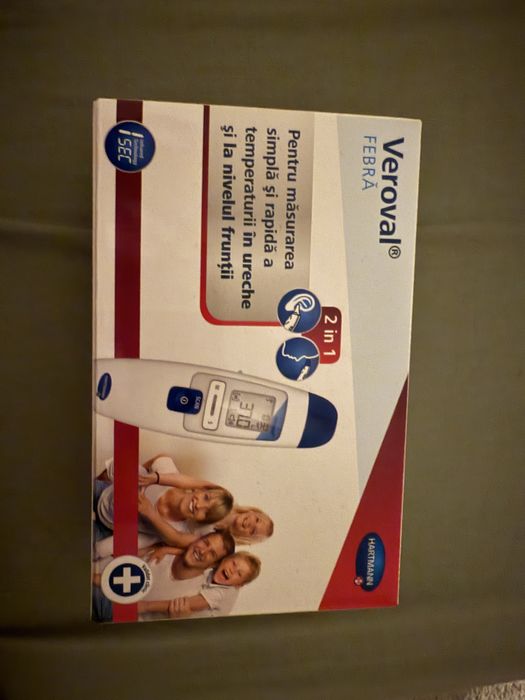 Termometru 2 in 1 cu infrarosu pentru ureche si frunte Veroval