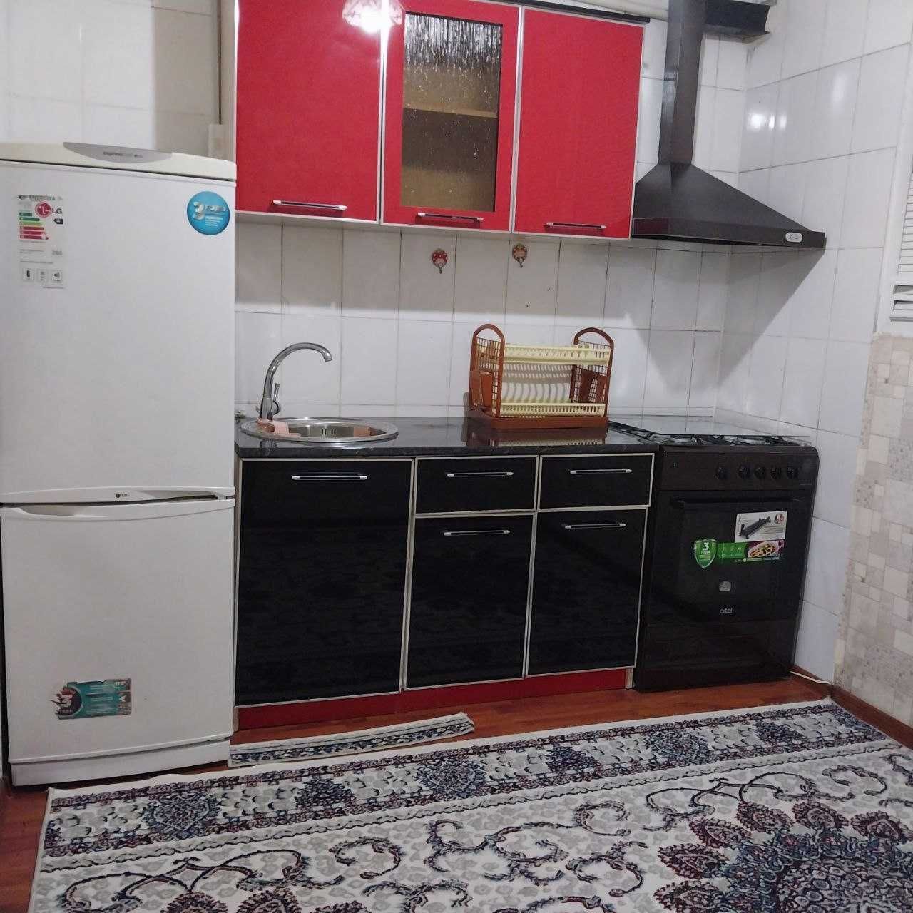 Сергели Дустлик 2  1 ком 49м² переделанная в 2х ком с ремонтом 1 этаж