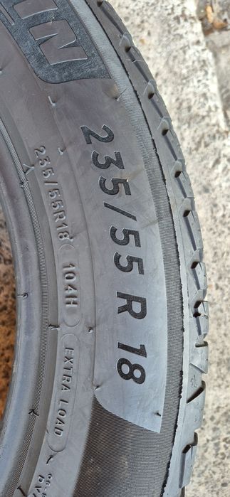 4 anvelope M+S Michelin 235/55/18,dot 2022.Pretul este pe bucata