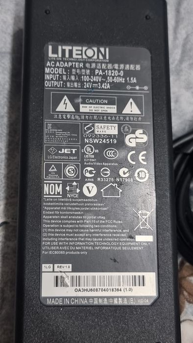 Alimentator-Incarcator LiteOn 24v -3.42A