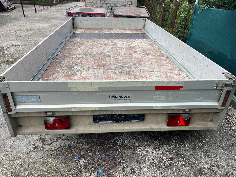 remorca platforma trailer SARIS 4*2m an 2012