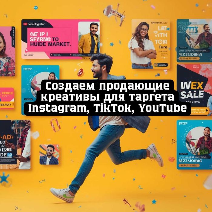 Дизайн баннеров, креативы для таргета, Монтаж видео креативы  таргета