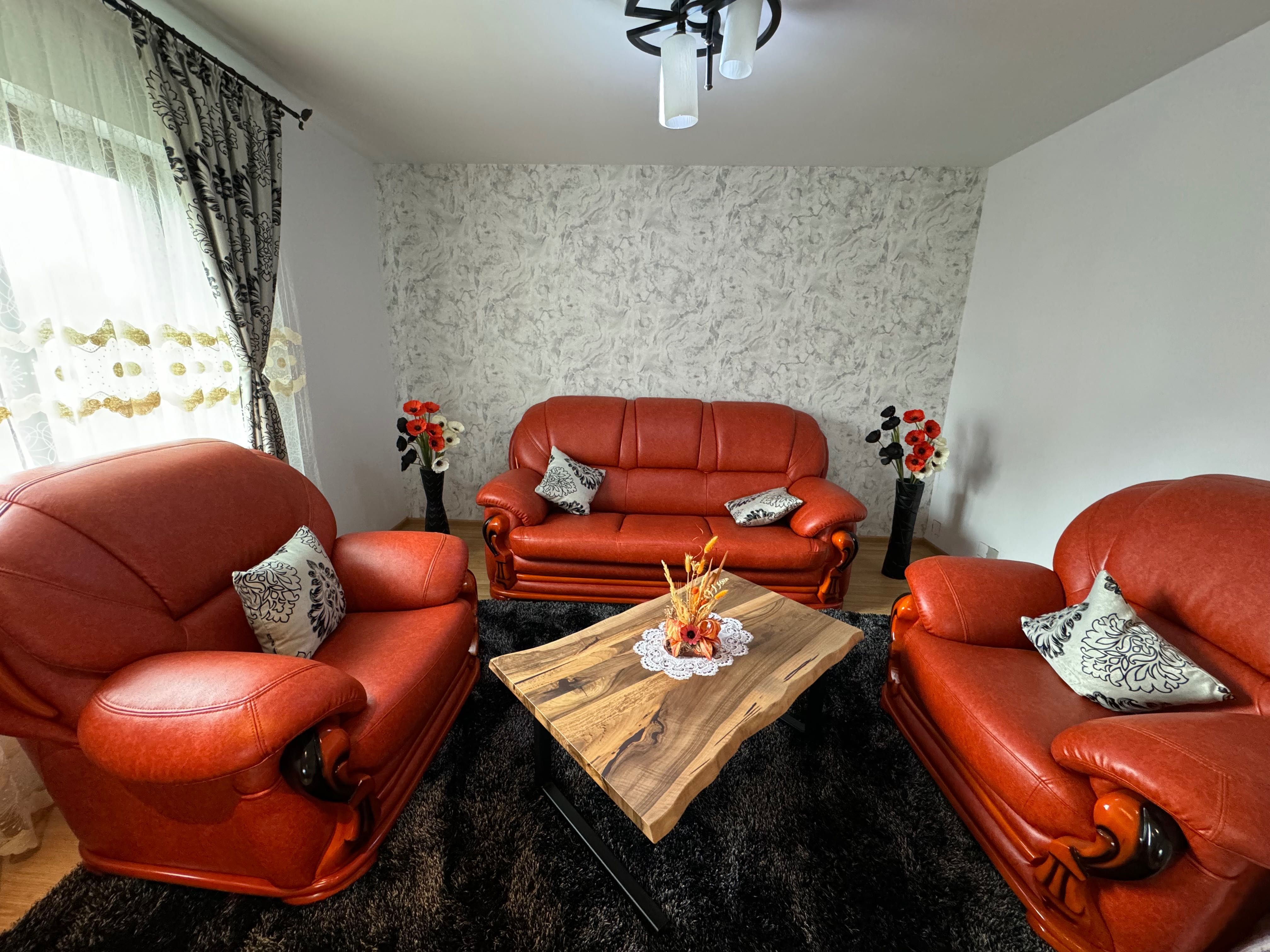 Set canapea extensibilă + 2 fotolii, NOI, nefolosite