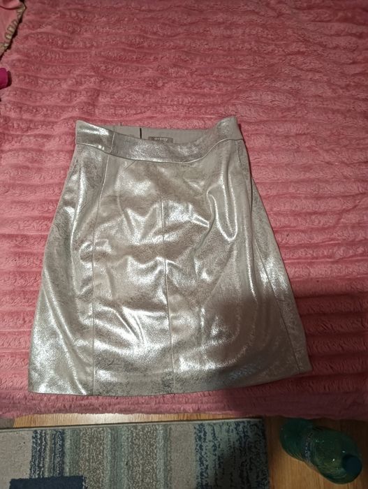 Fustă ocazie gri argintiu