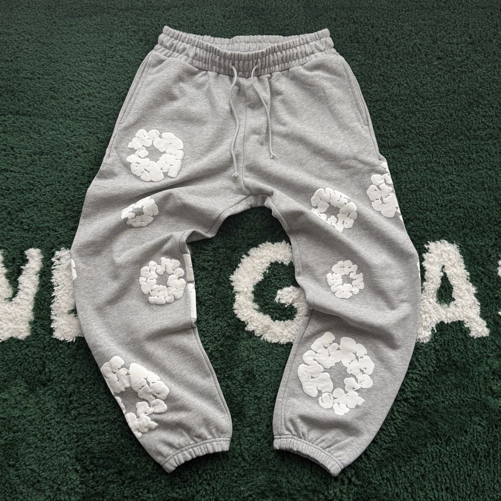 Pantaloni Lungi Denim Tears XL Gri - Alb