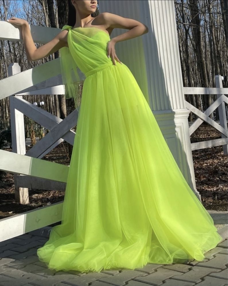 Rochie Verde Neon