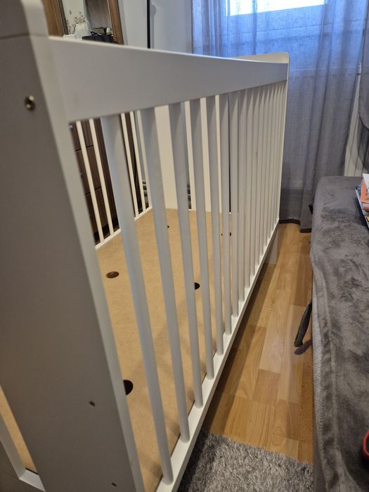 Patut bebe 120x60 cu saltea fibra de cocos