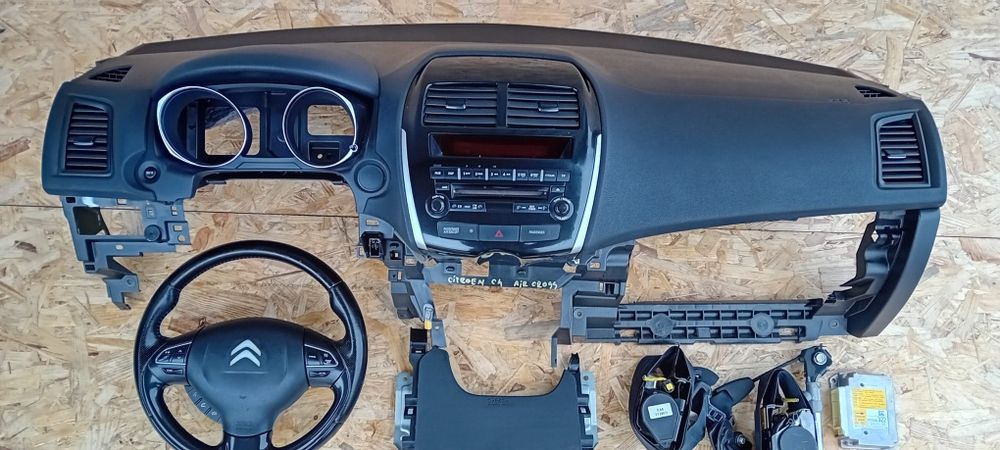 Kit planșă bord Citroen C4 Aircross airbag volan/ genunchi + centuri
