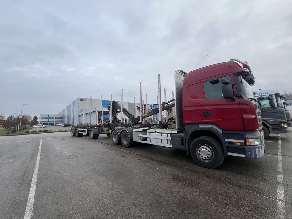 Scania R 2011 macara Kesla transport Forestier macara bustean