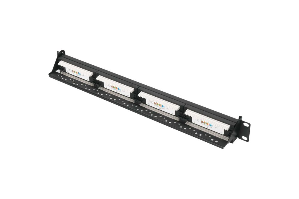 Коммутационная панель Pixietech, 19" 1U, 24 порта, cat.6