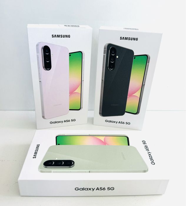 НОВ! Samsung Galaxy A56 5G 128GB Graphite / Pink / Olive 2г.ГАРАНЦИЯ!