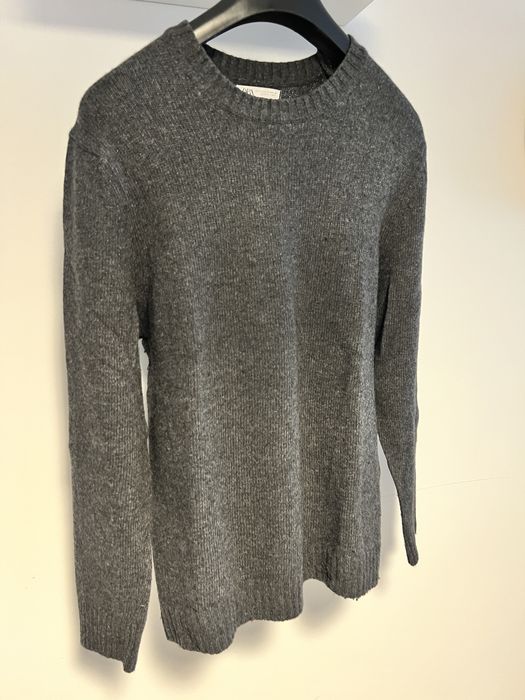 Pulovar Zara la baza gatului culoare gri