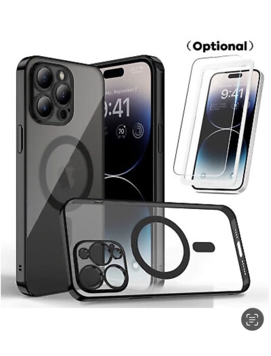 Iphone 14/15/16/PRO/17/MAX/PLUS Husa Electro Wireles si Folie Sticla