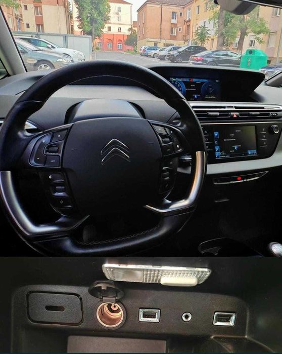 Citroen C4 Grand Picaso 7 loc 2016 navigatie, senzori parcare, Euro 6