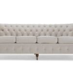 Диван Chestefield Deluxe – четириместно, бежово