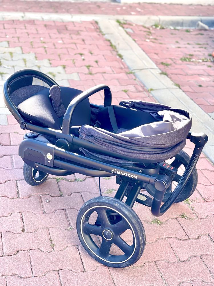 Количка Maxi Cosi nova 3 black, столче за кола 0-13 кг, кош 0-6м Oria