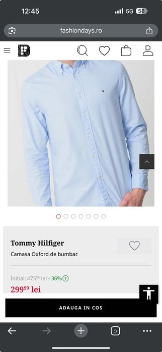 Cămașă bărbați Tommy Hilfiger mărimea S nepurtata