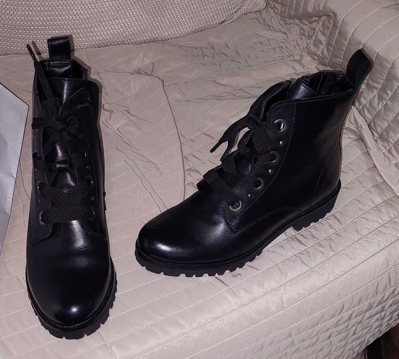 ghete noi de piele naturala 39