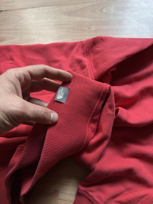 Pullover sweater crewneck jumper The North Face red cotton