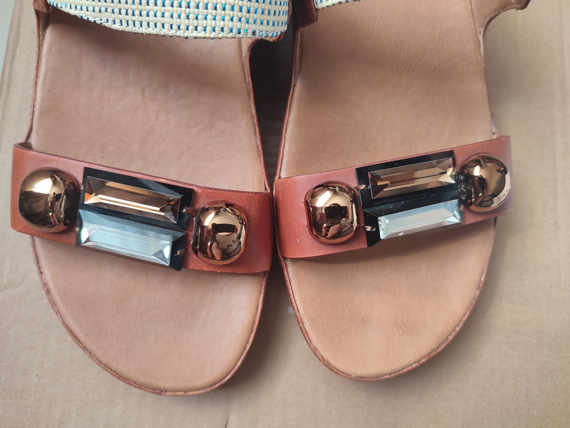 Fitflop дамски чехли естествена кожа