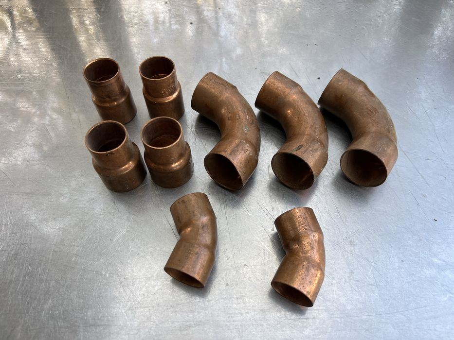 Медные отводы полуотводы переходники