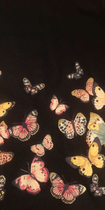 BLuza fete H&M albastru inchis 4-6 ani, 110-116cm