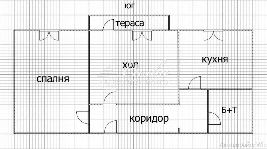 Двустаен ЮЖЕН ТУХЛЕН апартамент кв. Херсон!