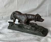 Statueta bronz caine semnata Chemin