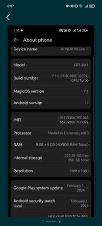 Продам HONOR 90 Lite 256gb