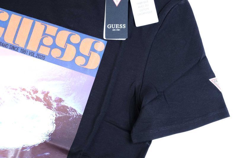 ПРОМО GUESS- М/L/XL/ - Оригинална мъжка черна тениска