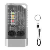 Lanterna de buzunar tip breloc, incarcare USB-C, lumina UV,bat 1000mAh
