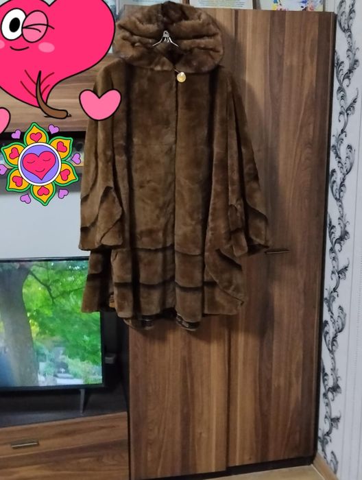 Шуба Бобрик стриженый 56-60