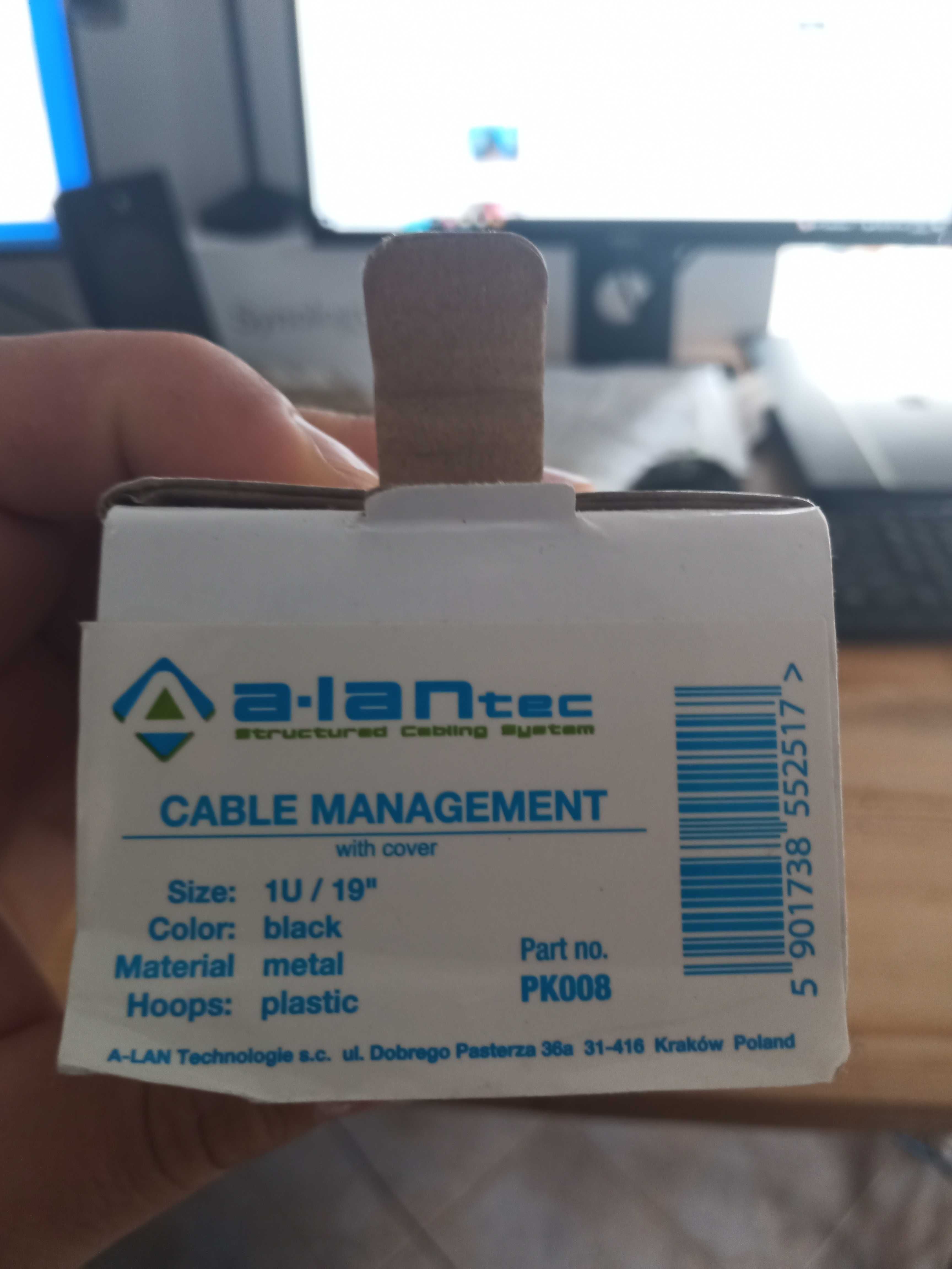 19" 1U Cable management slot