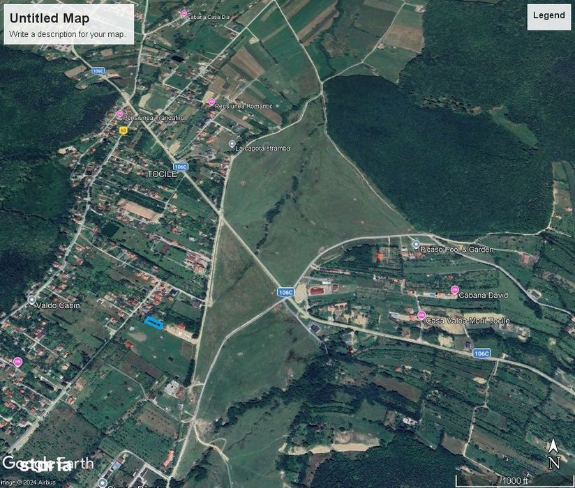 Teren de casa sau cabana in Tocile cu toate utilitatile