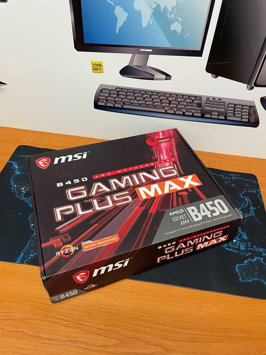 Placa de baza soket AM4 MSi B450 GAMING PLUS MAX, noua, garantie